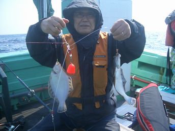 小樽沖　カレイ釣り