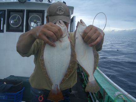 小樽沖　ヒラメ釣り