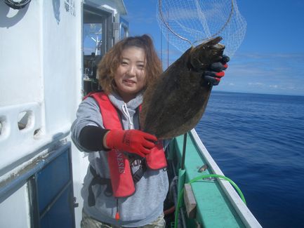 小樽沖　ヒラメ釣り