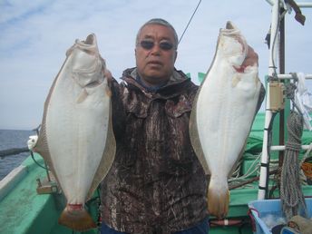 小樽沖　ヒラメ釣り