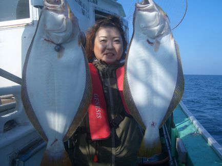 小樽沖　ヒラメ釣り