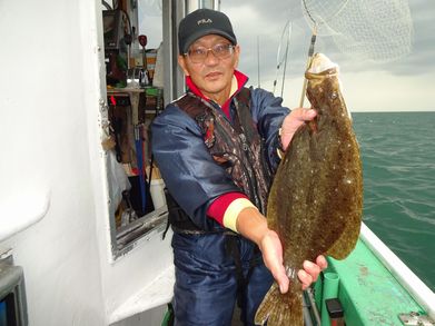 小樽　小樽沖　ヒラメ釣り