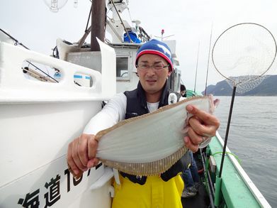 小樽　小樽沖　ヒラメ釣り