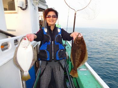 小樽　小樽沖　ヒラメ釣り