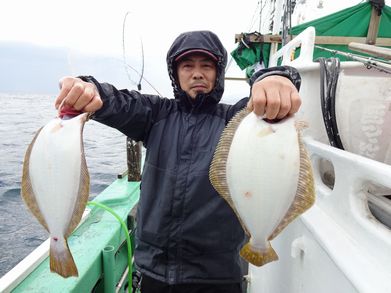 小樽　小樽沖　ヒラメ釣り