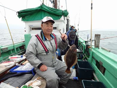 小樽　小樽沖　ヒラメ釣り