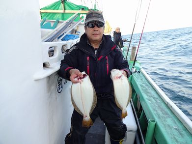 小樽　小樽沖　ヒラメ釣り