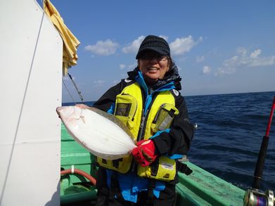 小樽　小樽沖　ヒラメ釣り