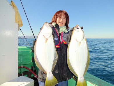 小樽　小樽沖　ヒラメ釣り