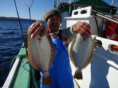 小樽　小樽沖　ヒラメ釣り