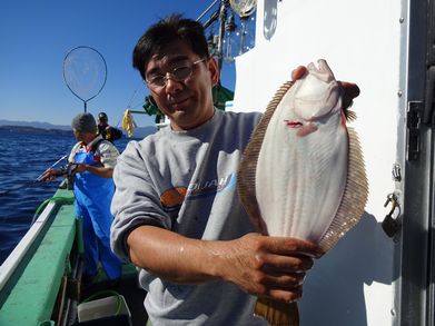 小樽　小樽沖　ヒラメ釣り