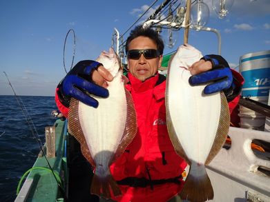 小樽　小樽沖　ヒラメ釣り