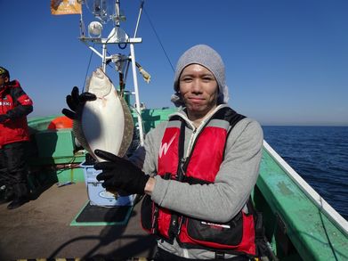 小樽　小樽沖　ヒラメ釣り