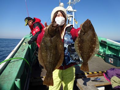 小樽　小樽沖　ヒラメ釣り