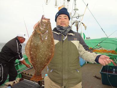 小樽　小樽沖　ヒラメ釣り