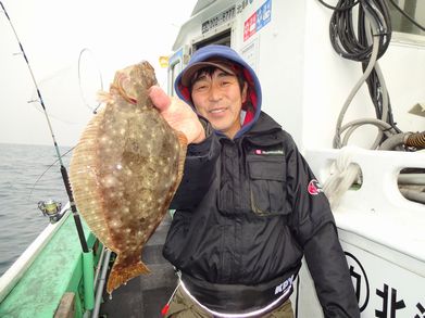 小樽　小樽沖　ヒラメ釣り