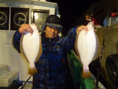 小樽　小樽沖　ヒラメ釣り