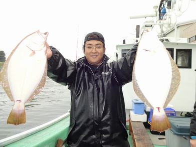 小樽　小樽沖　ヒラメ釣り