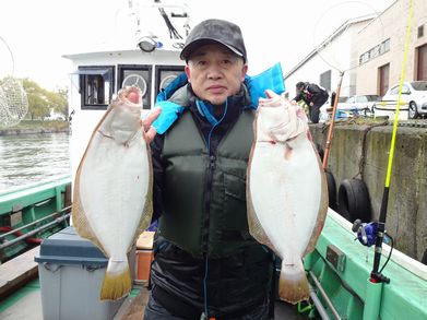 小樽　小樽沖　ヒラメ釣り