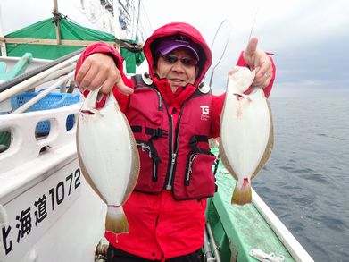 小樽　小樽沖　ヒラメ釣り