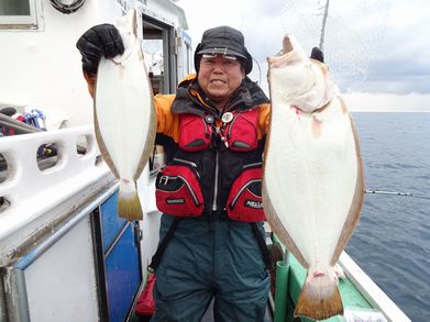 小樽　小樽沖　ヒラメ釣り