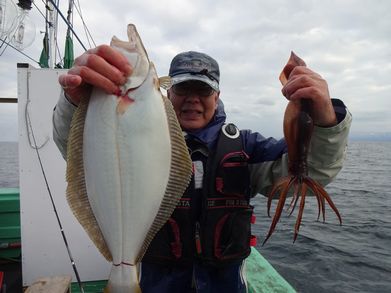 小樽　小樽沖　ヒラメ釣り