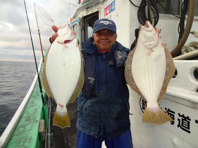 小樽　小樽沖　ヒラメ釣り