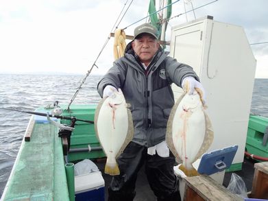 小樽　小樽沖　ヒラメ釣り