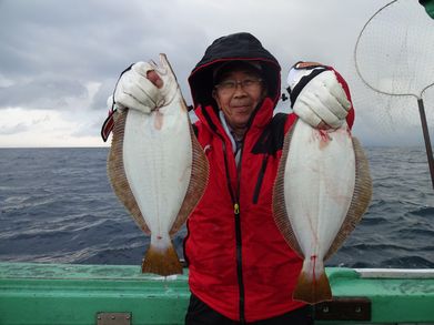 小樽　小樽沖　ヒラメ釣り