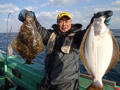 小樽　小樽沖　ヒラメ釣り