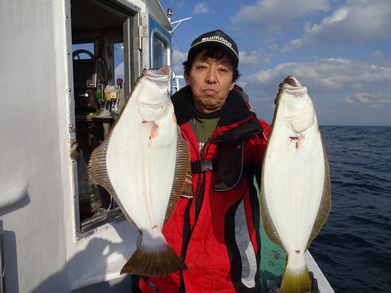 小樽　小樽沖　ヒラメ釣り