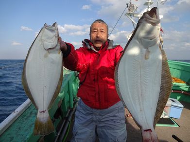 小樽　小樽沖　ヒラメ釣り