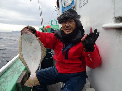 小樽　小樽沖　ヒラメ釣り