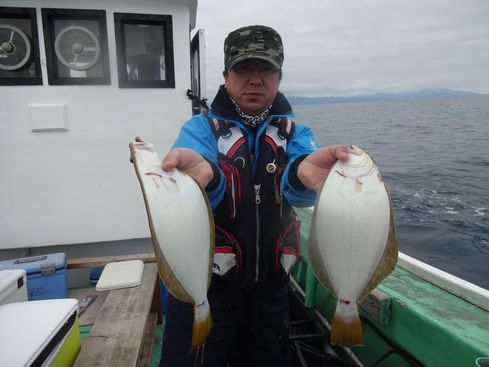 小樽　小樽沖　ヒラメ釣り