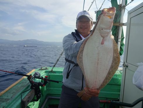 小樽　小樽沖　ヒラメ釣り