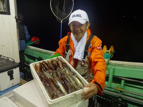 小樽　小樽沖　イカ釣り