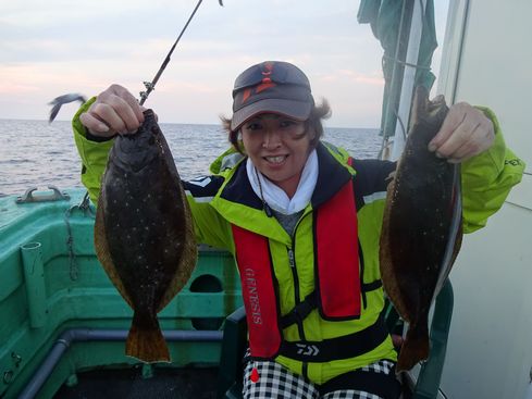 小樽　小樽沖　ヒラメ釣り
