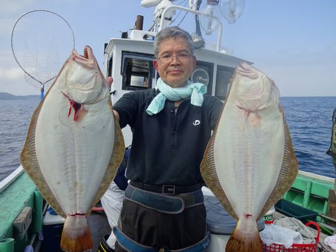 小樽　小樽沖　ヒラメ釣り