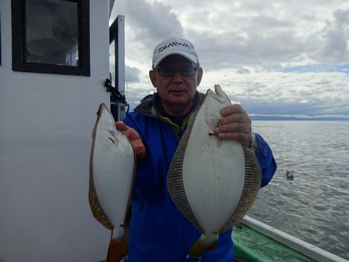 小樽　小樽沖　ヒラメ釣り