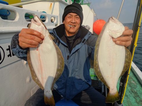 小樽　小樽沖　ヒラメ釣り