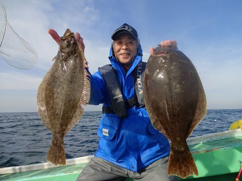 小樽　小樽沖　ヒラメ釣り