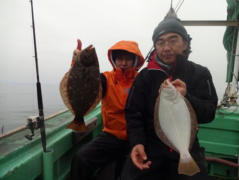 小樽　小樽沖　ヒラメ釣り