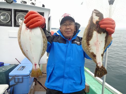 小樽　小樽沖　ヒラメ釣り