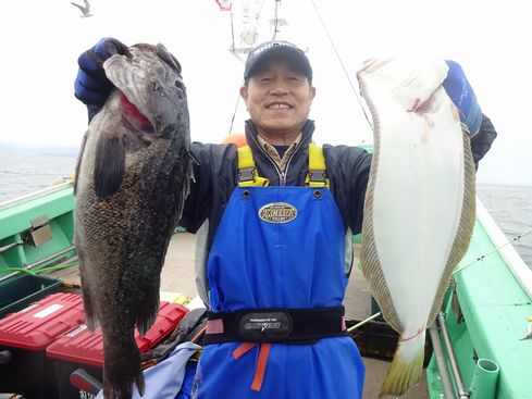 小樽　小樽沖　ヒラメ釣り