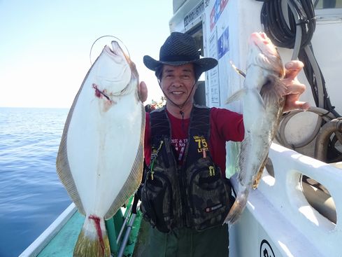 小樽　小樽沖　ヒラメ釣り