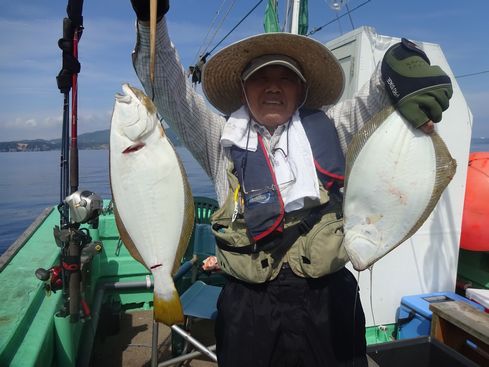 小樽　小樽沖　ヒラメ釣り