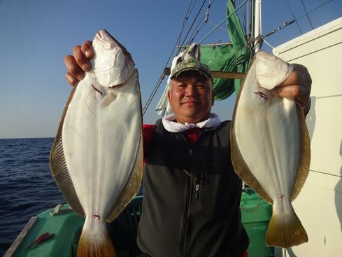 小樽　小樽沖　ヒラメ釣り