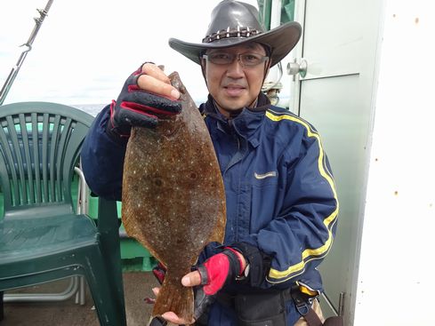 小樽　小樽沖　ヒラメ釣り