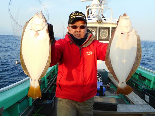 小樽　小樽沖　ヒラメ釣り