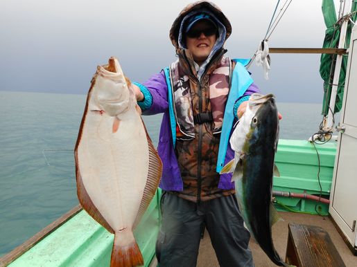 小樽　小樽沖　ヒラメ釣り